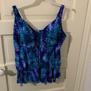 Tiered swim tankini, Croft and Barrow, size 3XL, great condition!